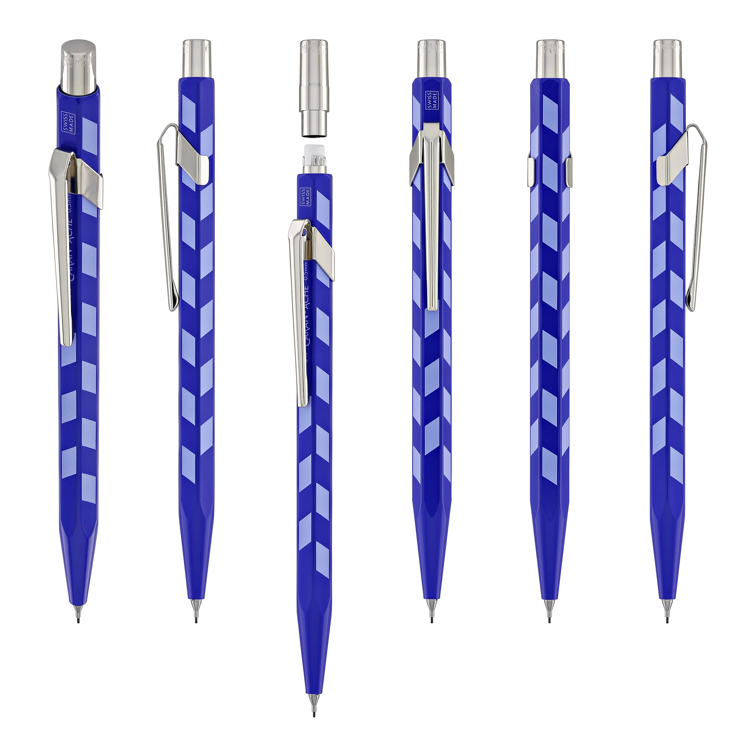 Caran d'Ache 849 Mosaic Mechanical Pencil in Royal Blue - 0.5mm - Image 6
