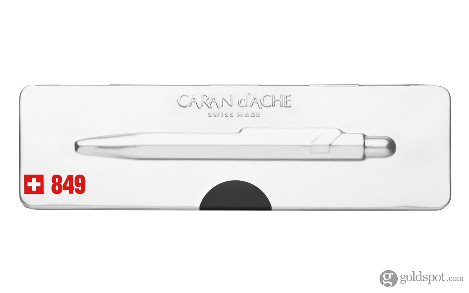 Caran d'Ache 849 Popline Ballpoint Pen in Black with Holder - Image 3