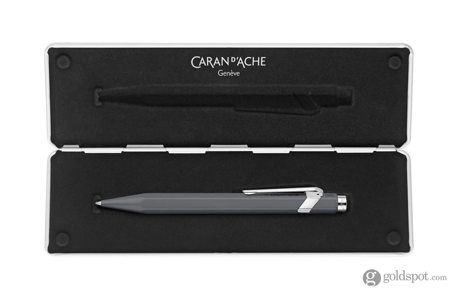 Caran d'Ache 849 Rollerball Pen in Grey with Slimpack - Image 5