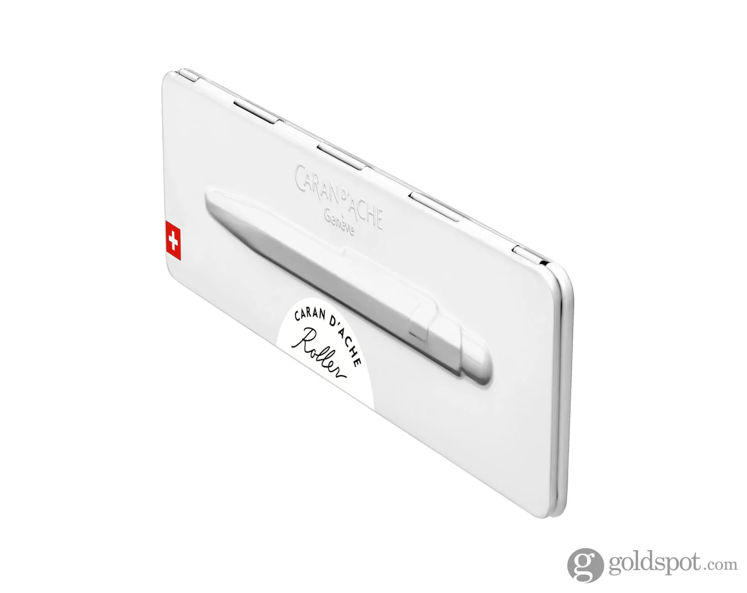 Caran d'Ache 849 Rollerball Pen in White with Slimpack - Image 4