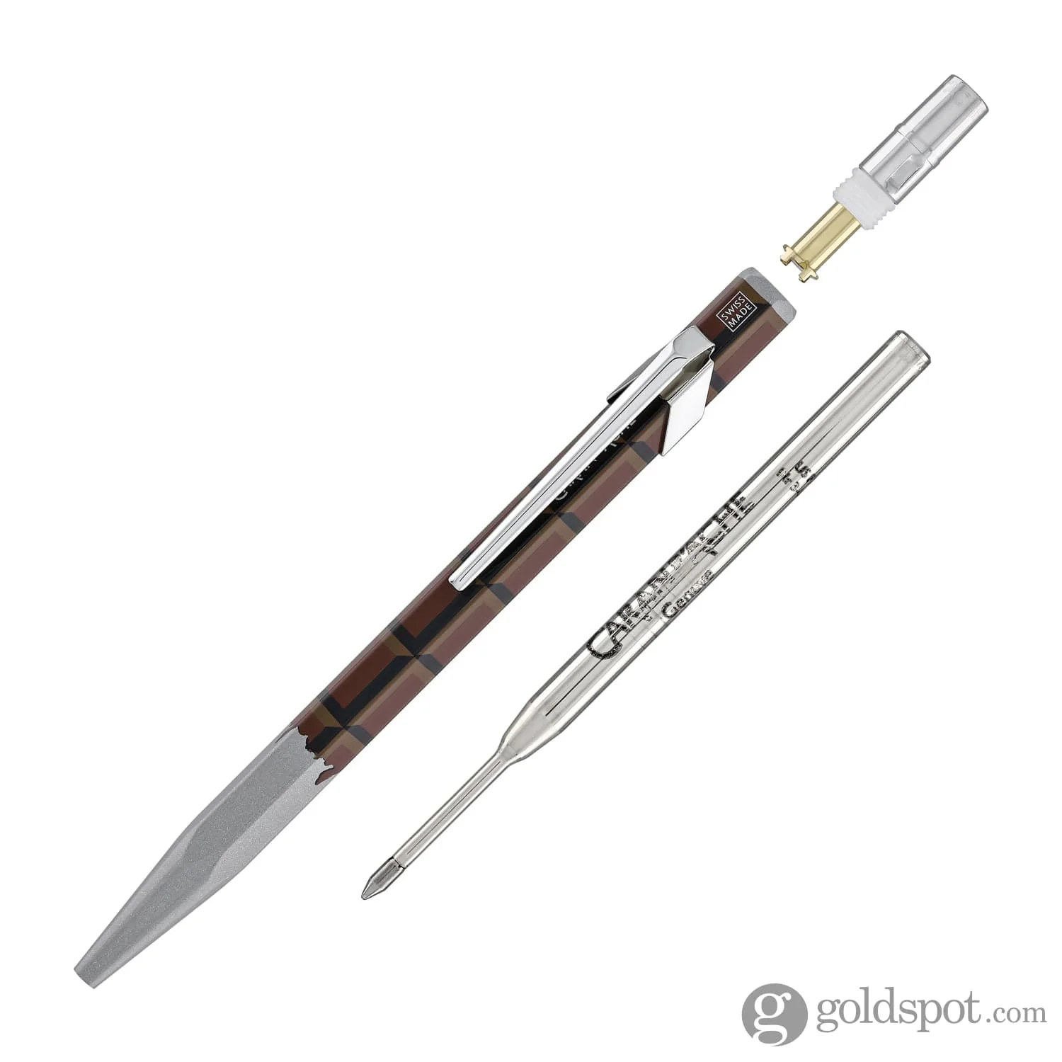 Caran d'Ache 849 Totally Swiss Ballpoint Pen in Chocolate Bar - Image 5