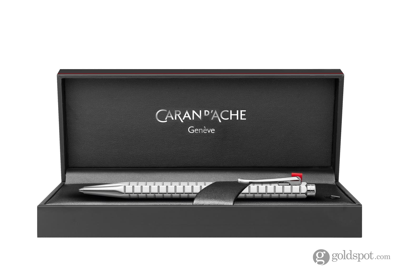 Caran d'Ache Ecridor Avenue Ballpoint Pen in Milled Guillochage and Palladium - Image 2