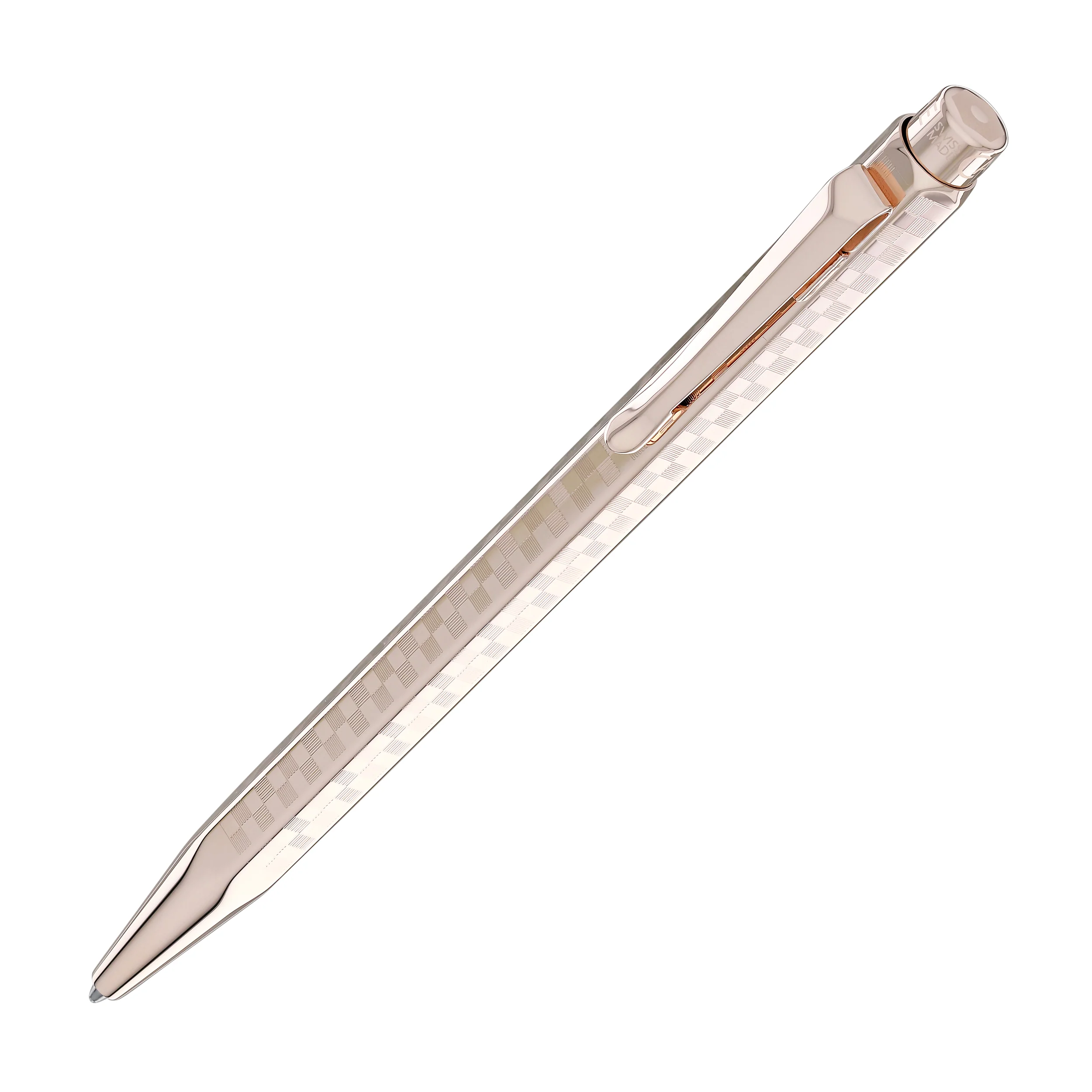 Caran d'Ache Ecridor Ballpoint Pen in Damier with Leather Case - Special Edition Gift Box - Image 2
