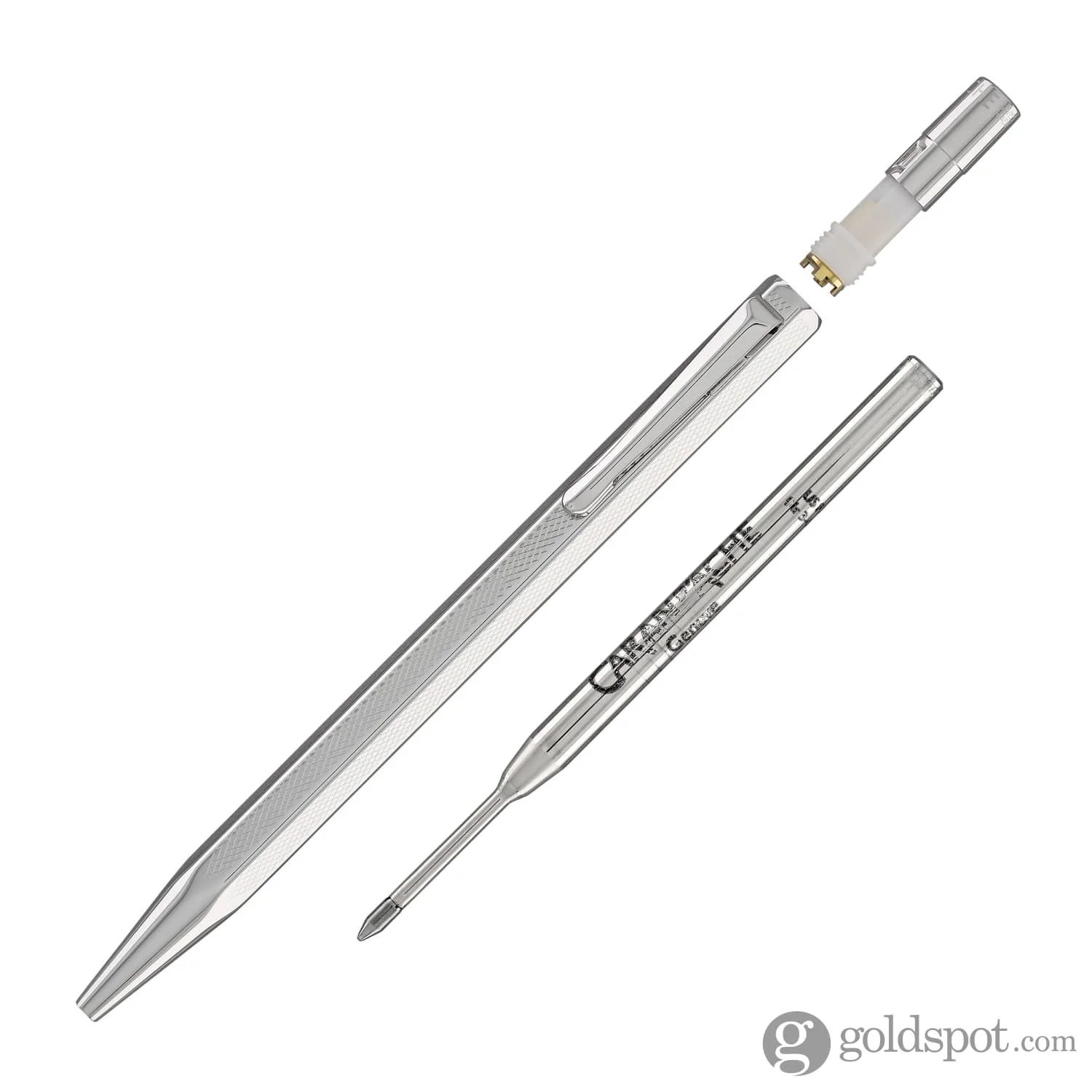 Caran d'Ache Ecridor Ballpoint Pen in Retro Silver Plated and Palladium Coated - Image 5