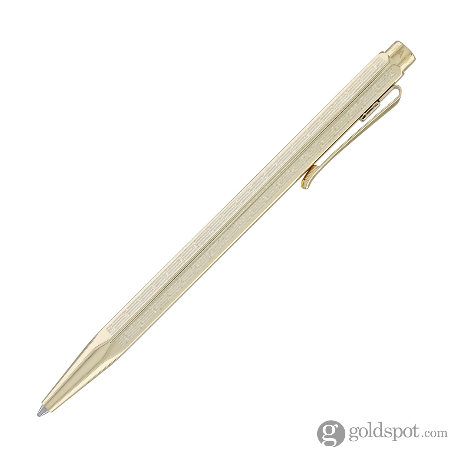 Caran d'Ache Ecridor Chevron Ballpoint Pen in Gilded - Image 4