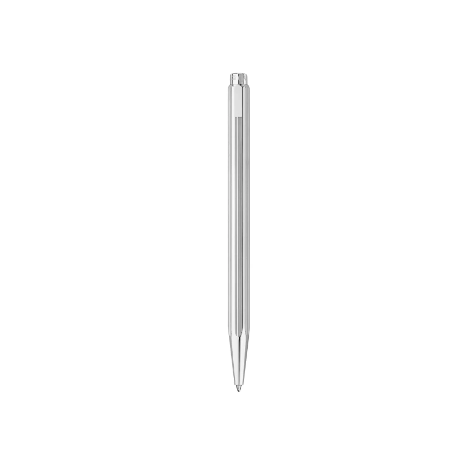 Caran d'Ache Ecridor Paul Smith 5 Ballpoint Pen Gift Set in Silver with Leather Case - Image 4