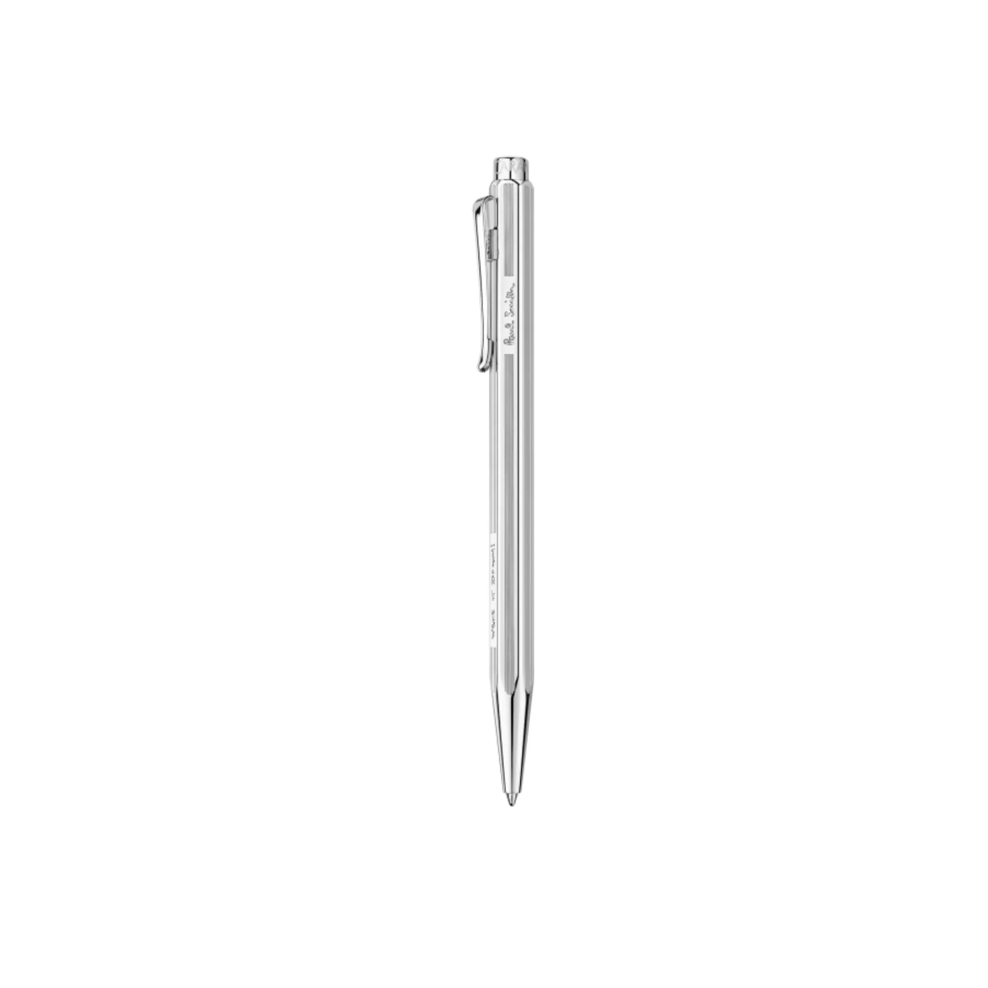 Caran d'Ache Ecridor Paul Smith 5 Ballpoint Pen Gift Set in Silver with Leather Case - Image 5