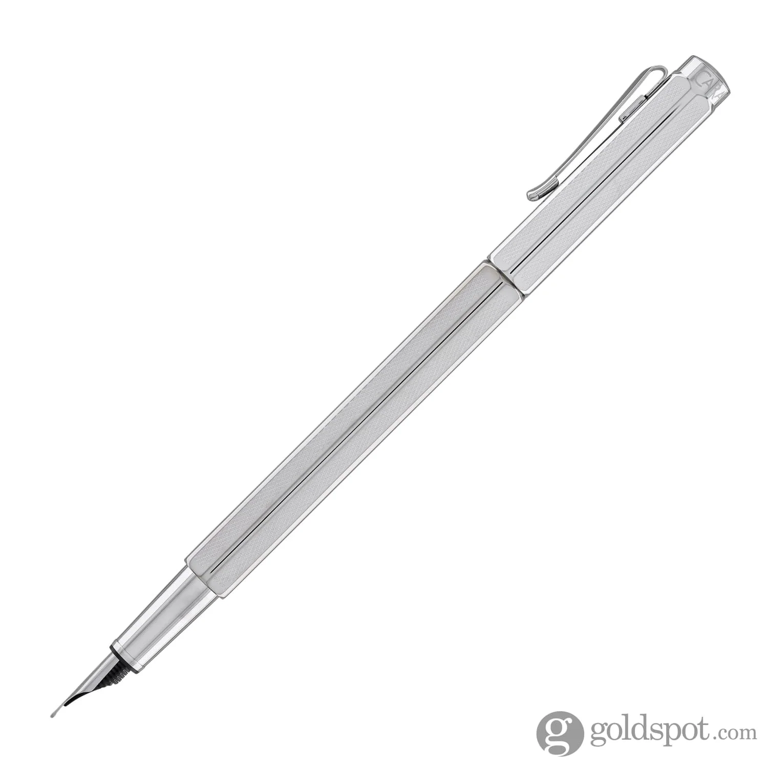 Caran d'Ache Ecridor Fountain Pen Retro Silver Plated - Fine Point - Image 3