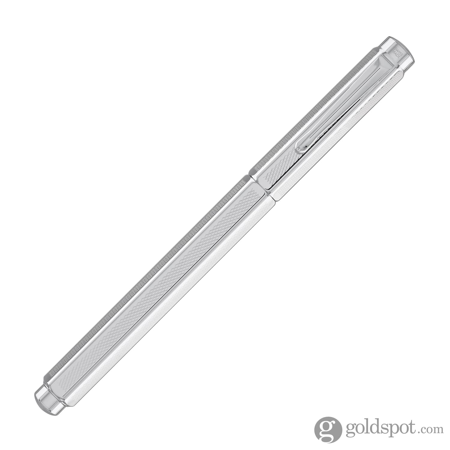 Caran d'Ache Ecridor Fountain Pen Retro Silver Plated - Fine Point - Image 4
