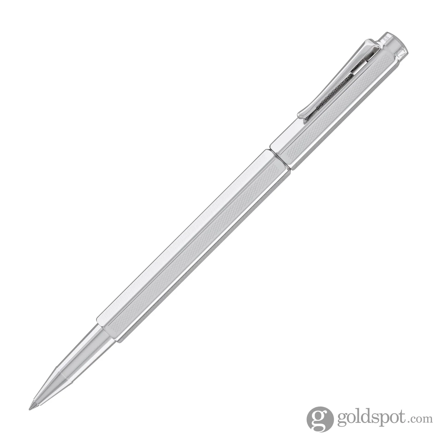 Caran d'Ache Ecridor Retro Rollerball Pen in Silver and Rhodium - Image 2