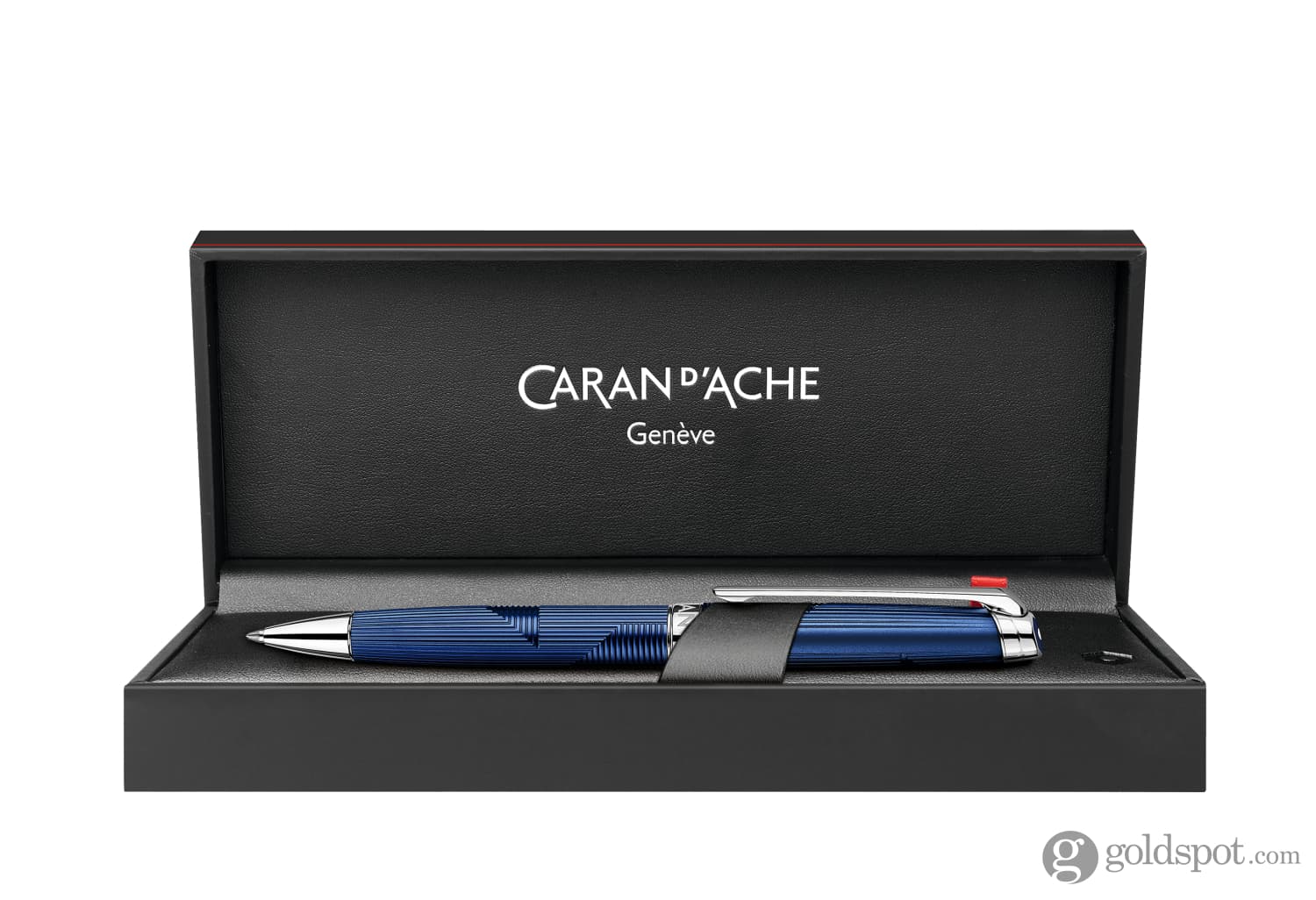 Caran d'Ache Léman Ballpoint Pen in Bleu Marin - Image 3