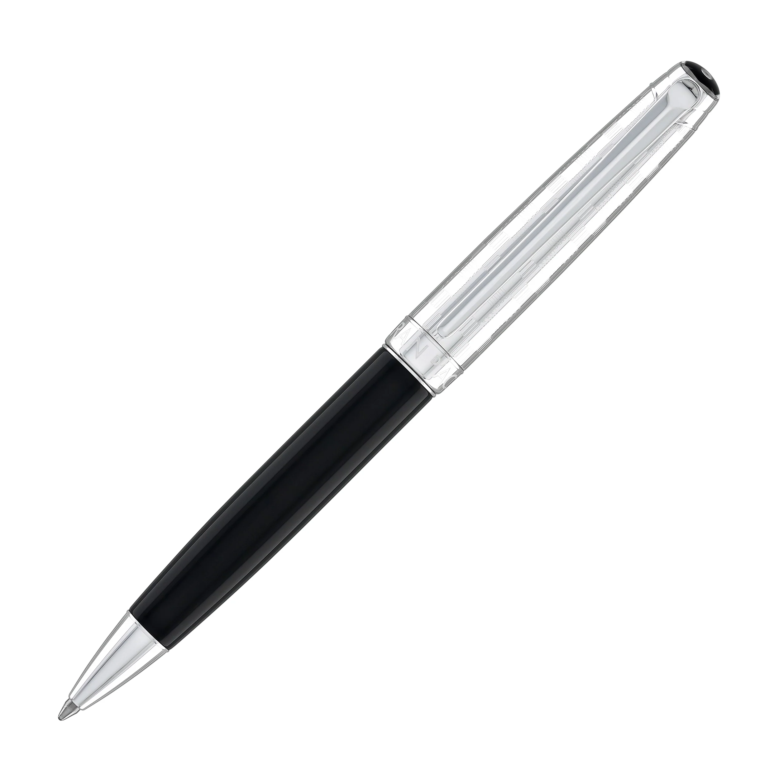 Caran d'Ache Leman Ballpoint Pen in Damier Gift Set with Leather Case - Special Edition - Image 2