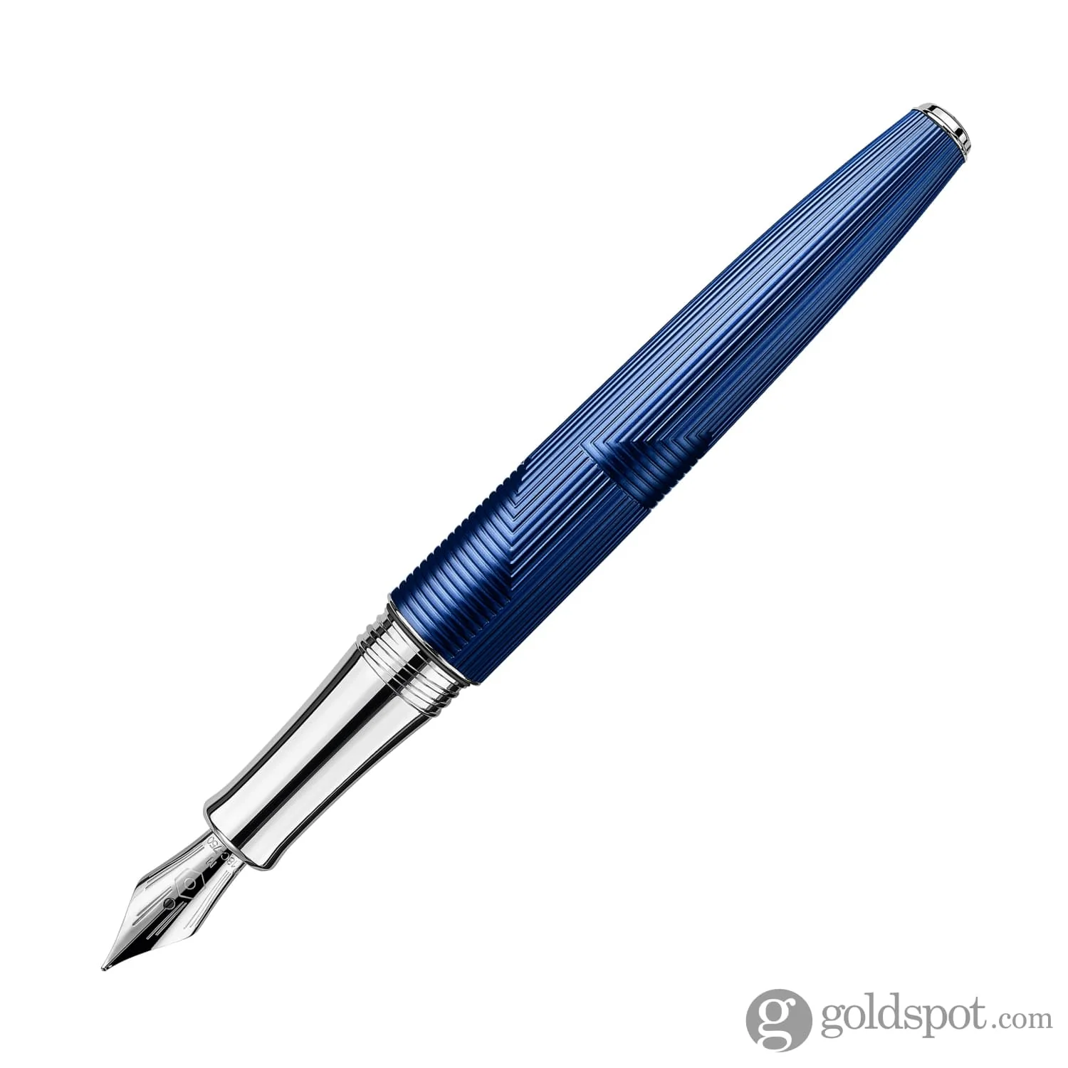 Caran d'Ache Léman Fountain Pen in Bleu Marin - 18K Gold - Image 2