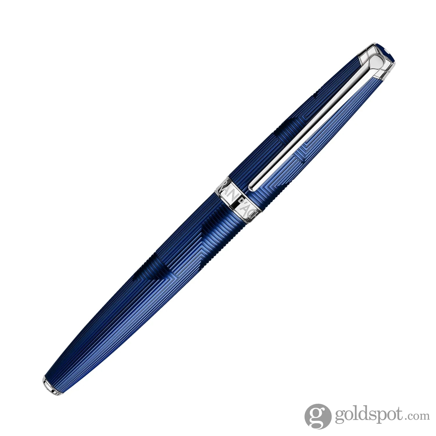 Caran d'Ache Léman Fountain Pen in Bleu Marin - 18K Gold - Image 3