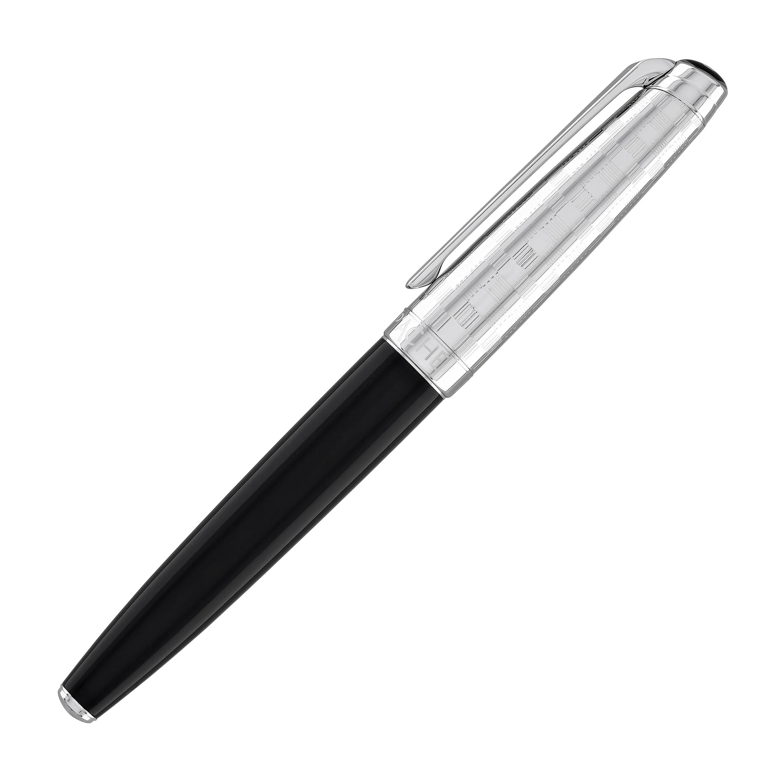 Caran d'Ache Leman Fountain Pen in Damier Gift Set with Leather Case - Special Edition - Image 6