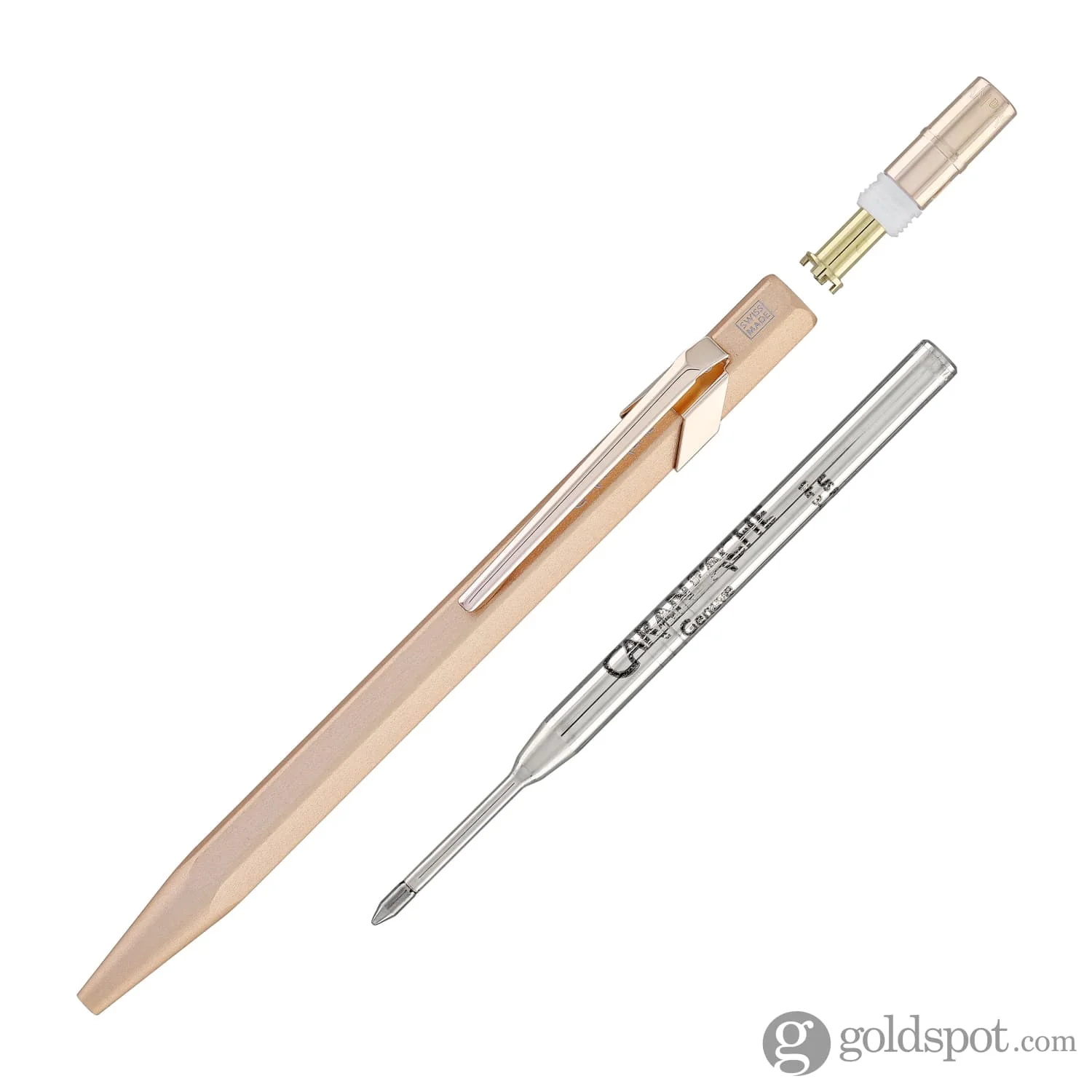 Caran d'Ache 849 Metal Ballpoint Pen in Brut Rose - Image 5