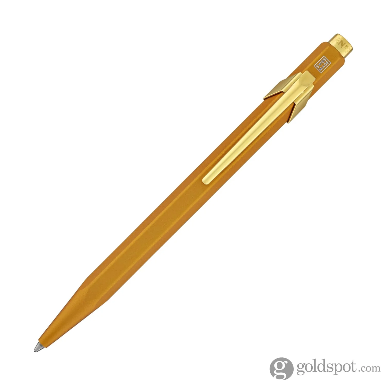 Caran d'Ache 849 Metal Ballpoint Pen in Goldbar - Image 2
