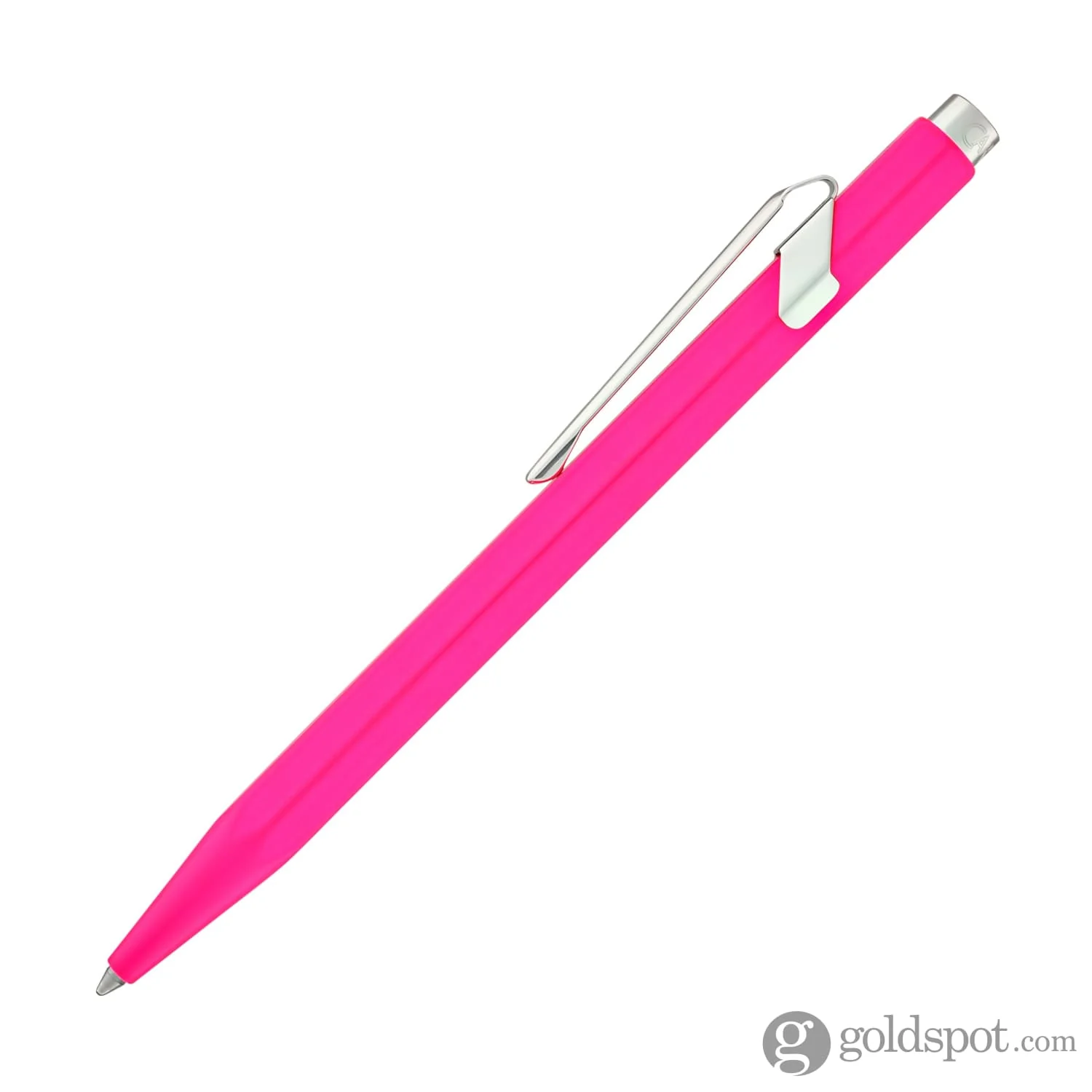 Caran d'Ache 849 Metal Ballpoint Pen in Fluorescent Pink - Image 3