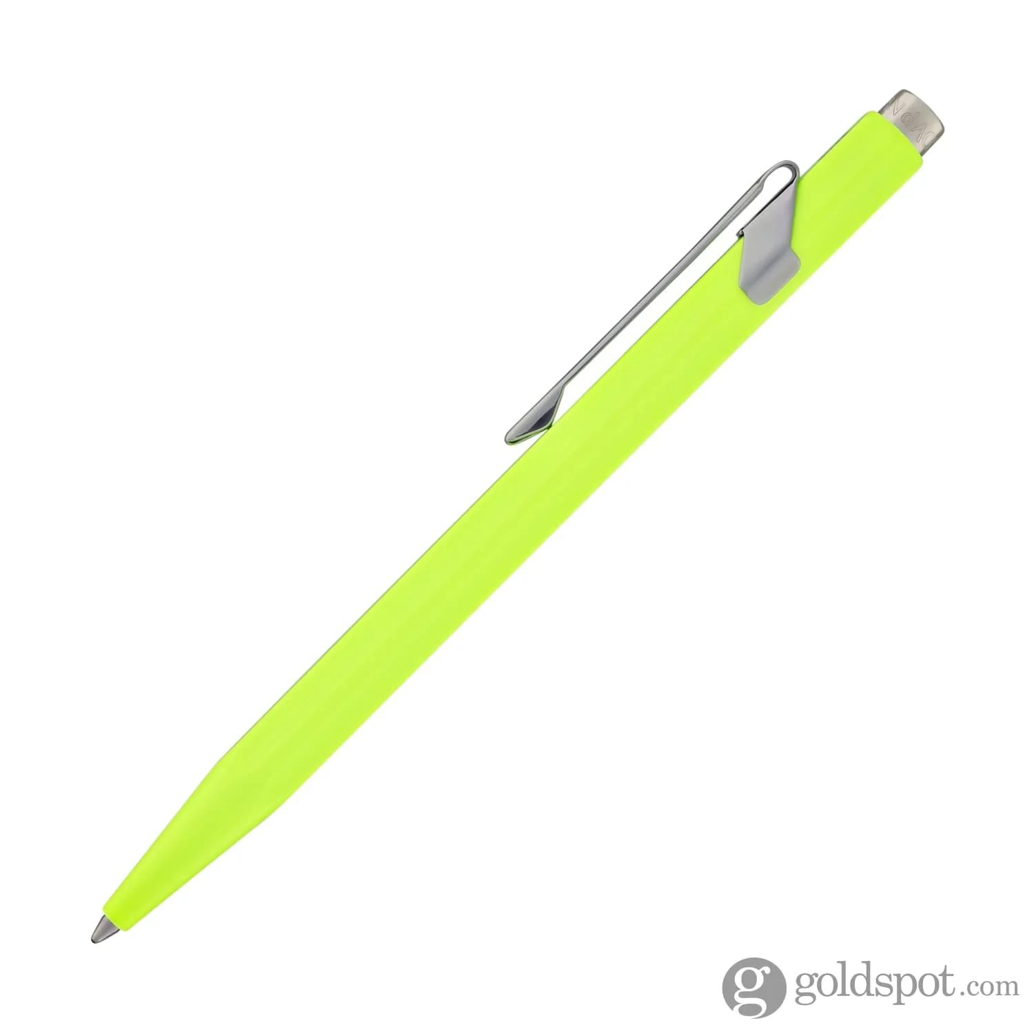Caran d'Ache 849 Metal Ballpoint Pen in Fluorescent Yellow - Image 3