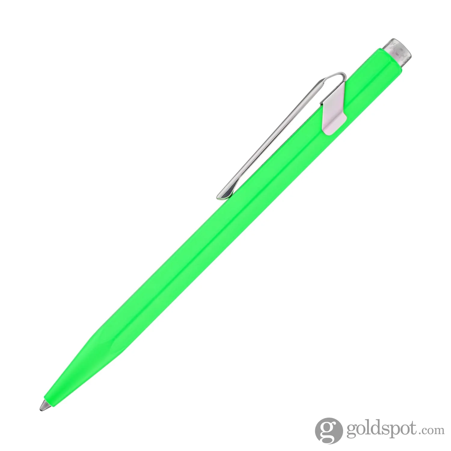 Caran d'Ache 849 Metal Ballpoint Pen in Fluorescent Yellow & Green - Image 3