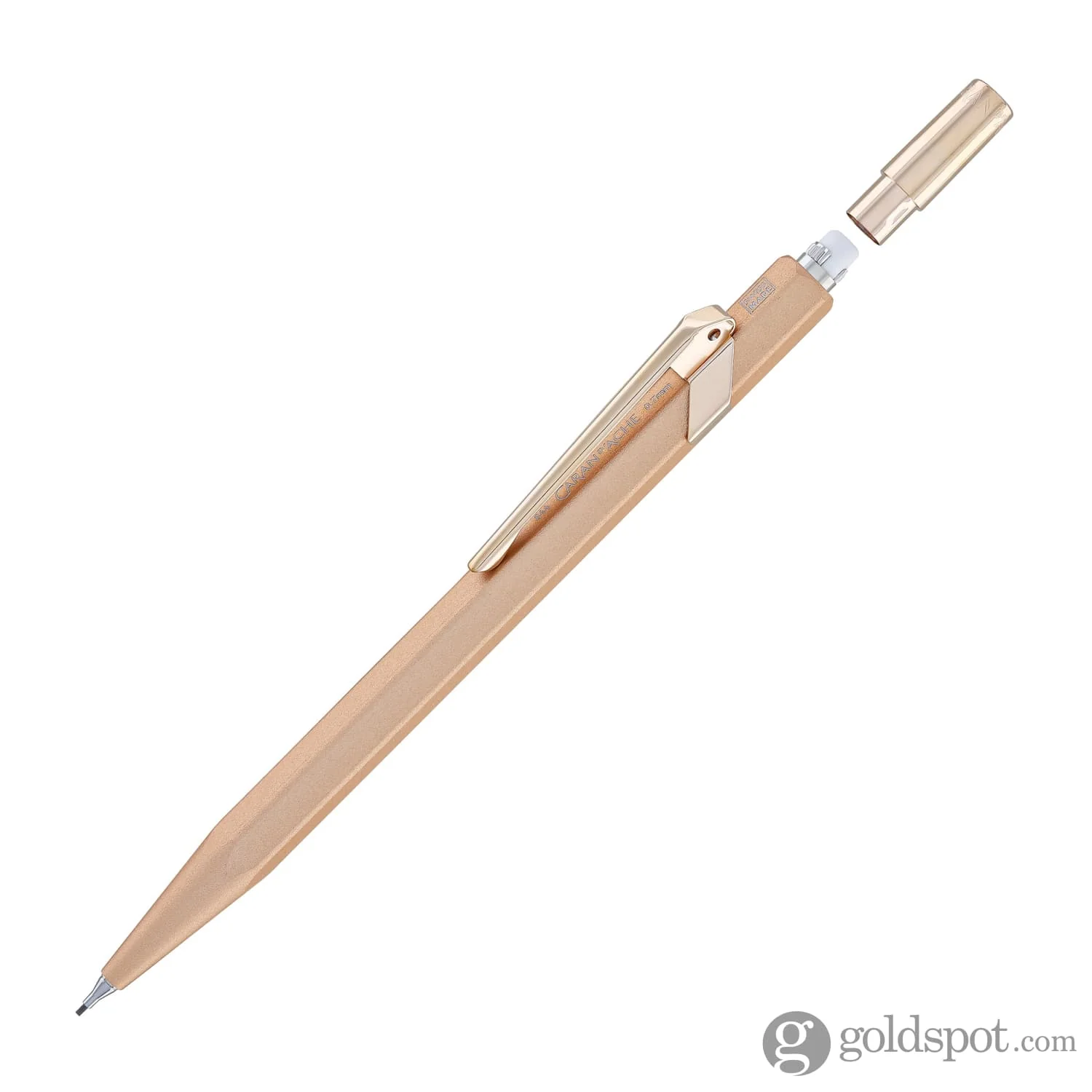 Caran d'Ache Metal Mechanical Pencil in Brut Rose - Image 2