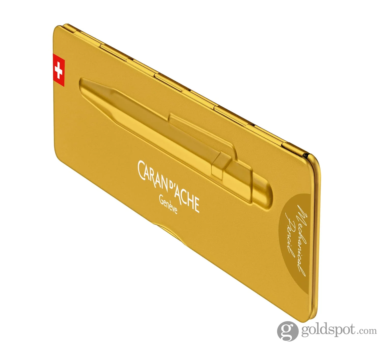 Caran d'Ache Metal Mechanical Pencil in Goldbar - Image 3
