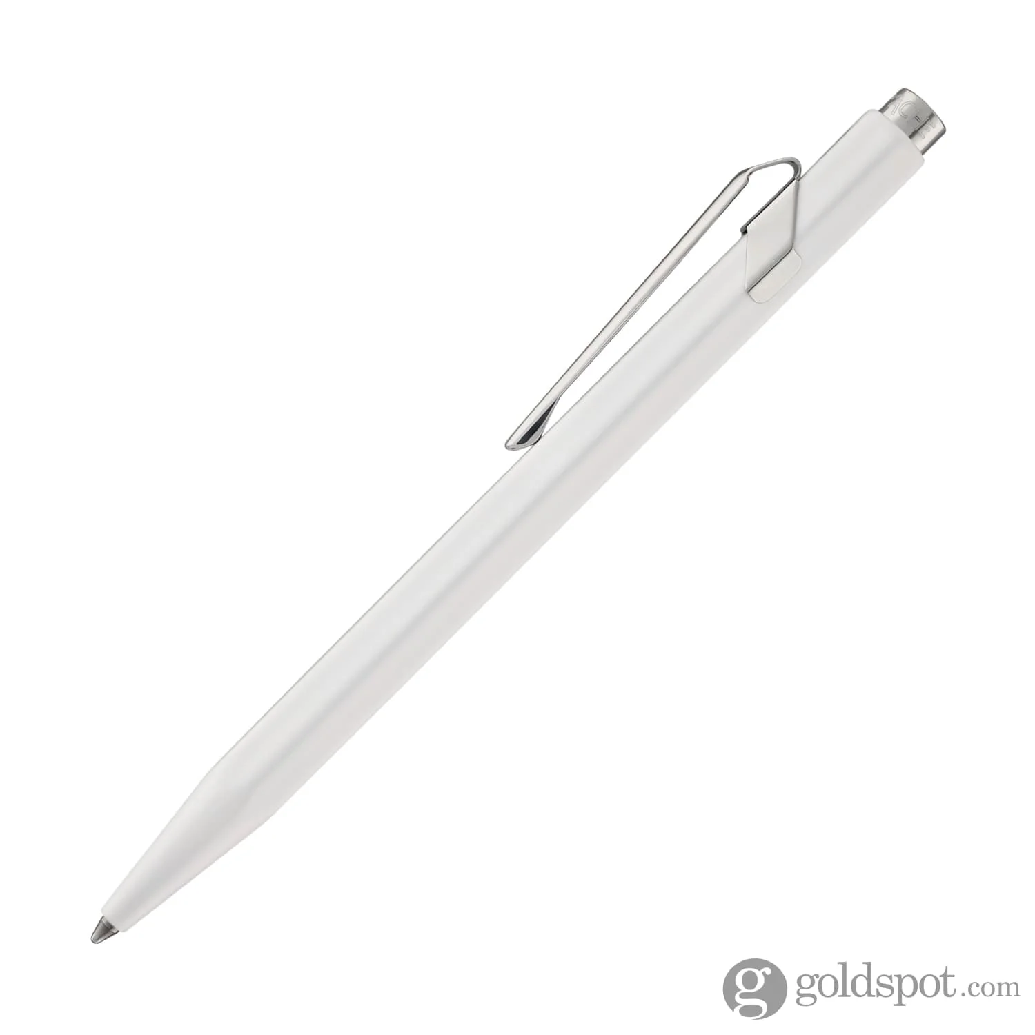Caran d'Ache 849 Metal Ballpoint Pen in White - Image 3