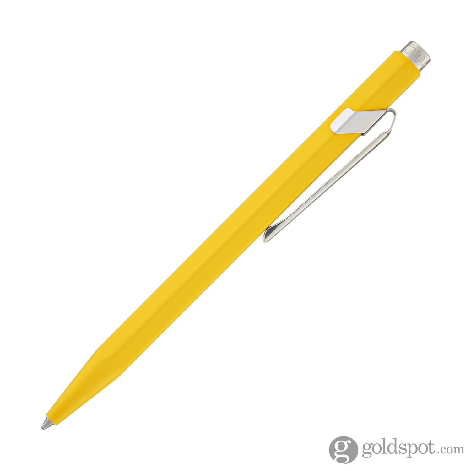 Caran d'Ache 849 Metal Ballpoint Pen in Yellow - Image 5
