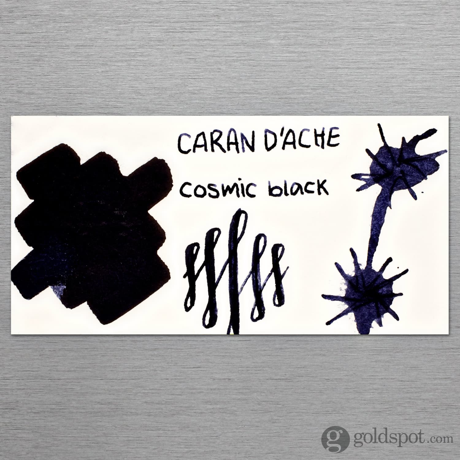 Caran d'Ache Chromatics Bottled Ink in Cosmic Black - 50 mL - Image 2