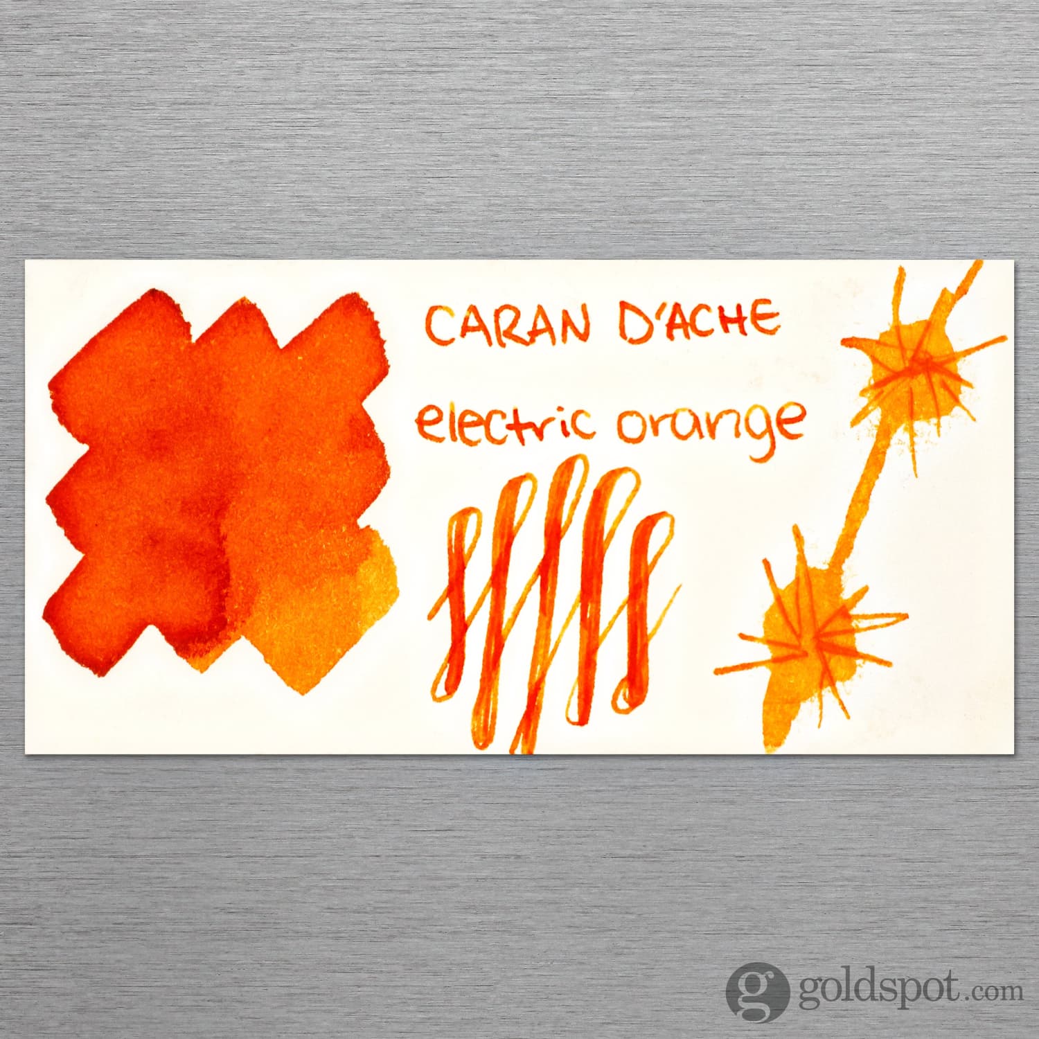 Caran d'Ache Chromatics Bottled Ink in Electric Orange - 50 mL - Image 2