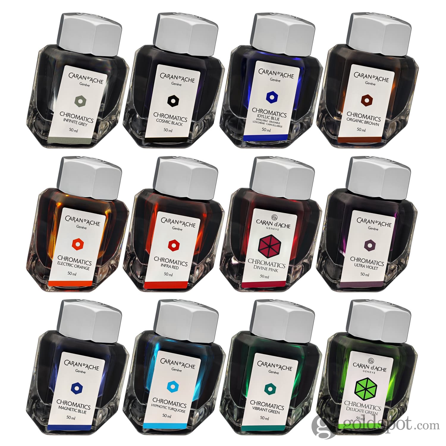 Caran d'Ache Chromatics Bottled Ink in Magnetic Blue - 50 mL - Image 3
