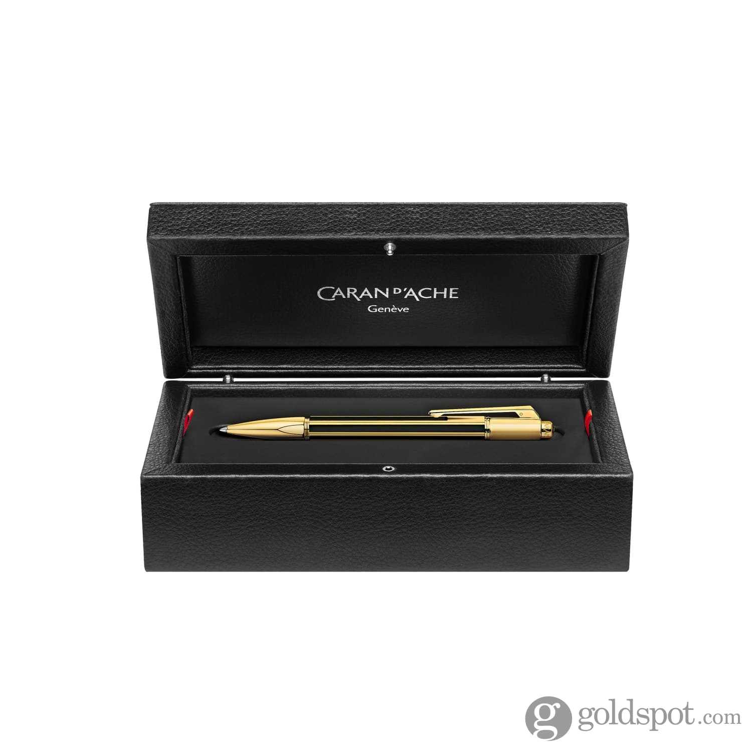 Caran d'Ache Varius Ballpoint Pen in Chinablack & Gold - Image 2
