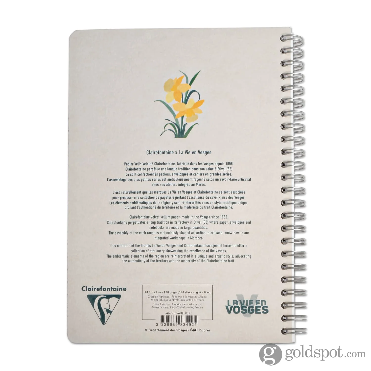 Clairefontaine La Vie en Vosges Wirebound Notebook A5 Lined in Assorted Designs - Image 4