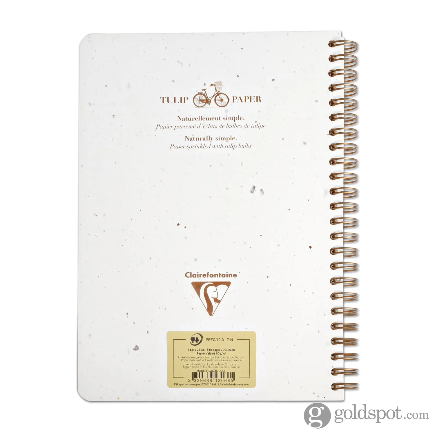 Clairefontaine Tulip Paper Wirebound Dotted Notebook - A5 - Image 2