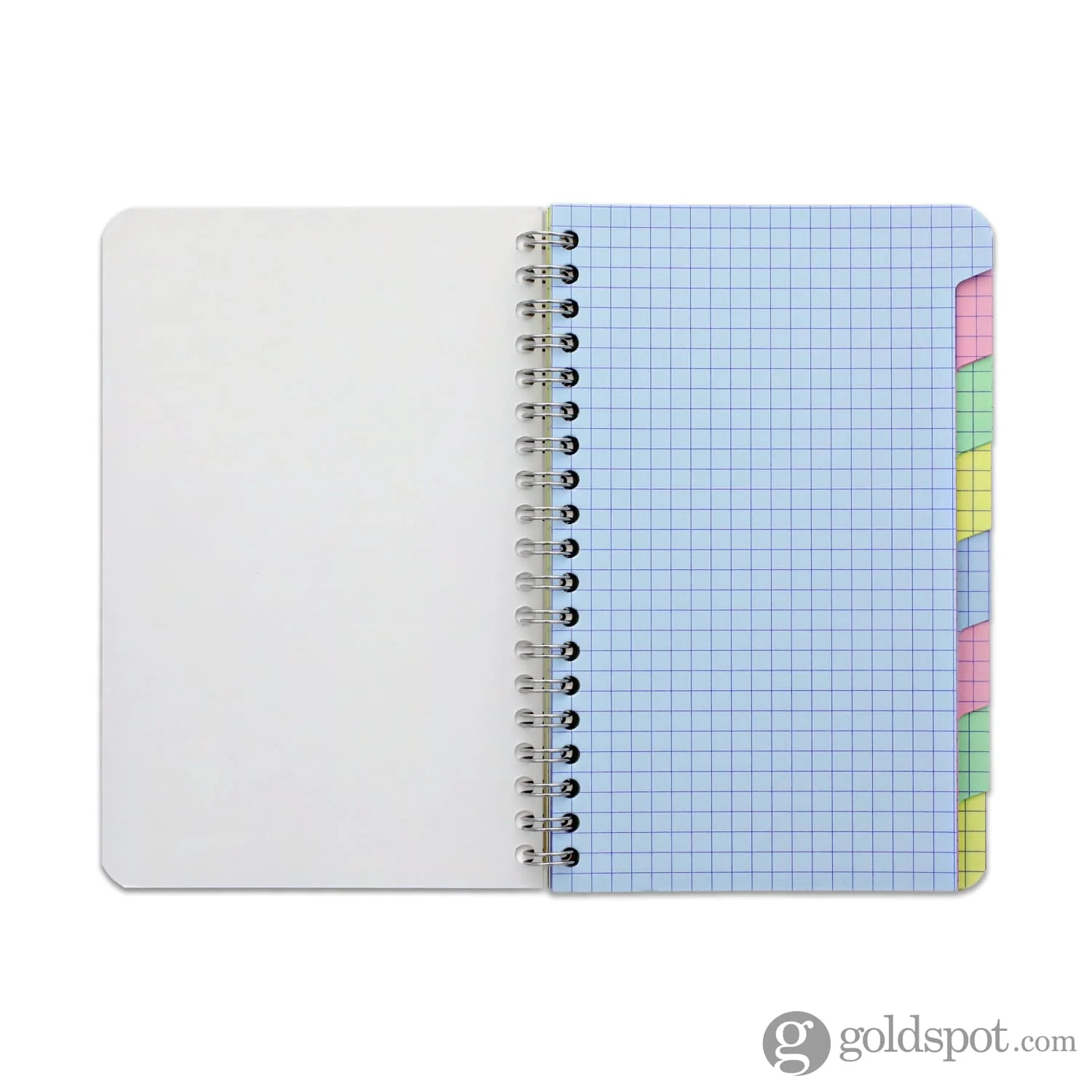 Single Clairefontaine Wirebound Graph Notebook with 8 Colored tabs - Assorted Color - 4.25 x 6.75 - Image 3
