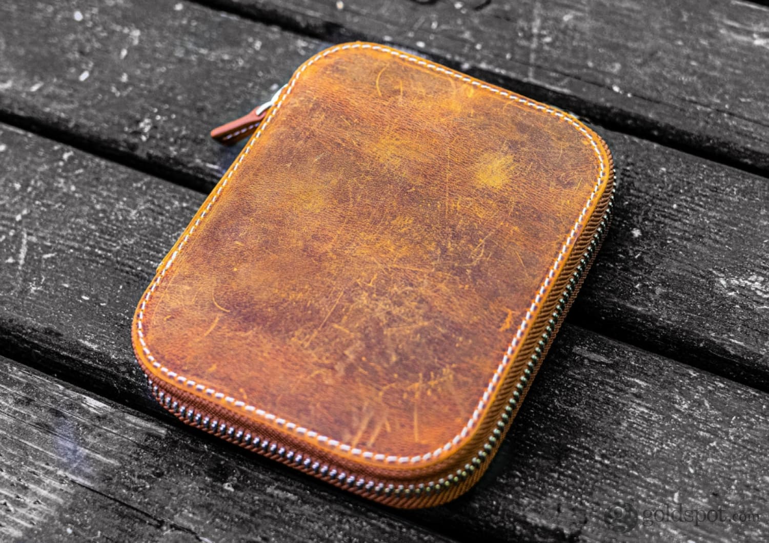 Collectors Pen Case for 14 Pens in Crazy Horse Brown - Image 2