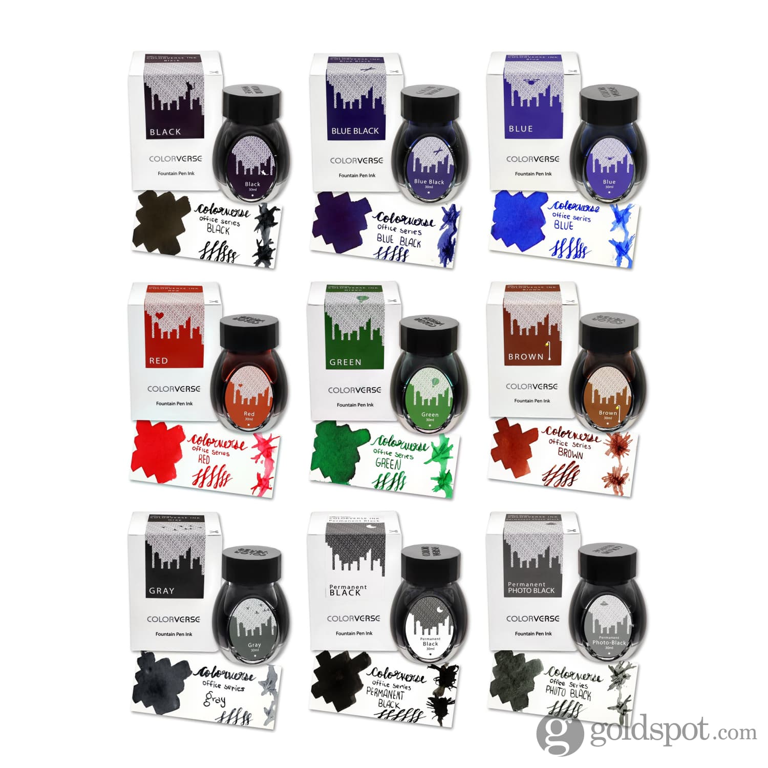 Colorverse Office Series Bottled Ink in Permanent Black - 30mL - Image 3