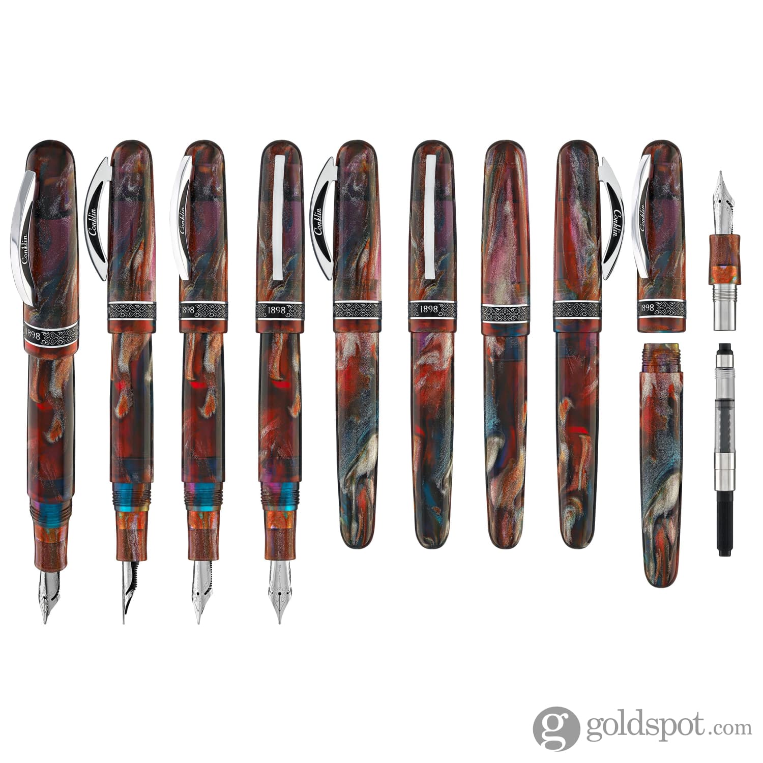 Conklin 1898 Jonathon Brooks Fountain Pen in Primary Manipulation 5.0 - Limited Edition - Image 9