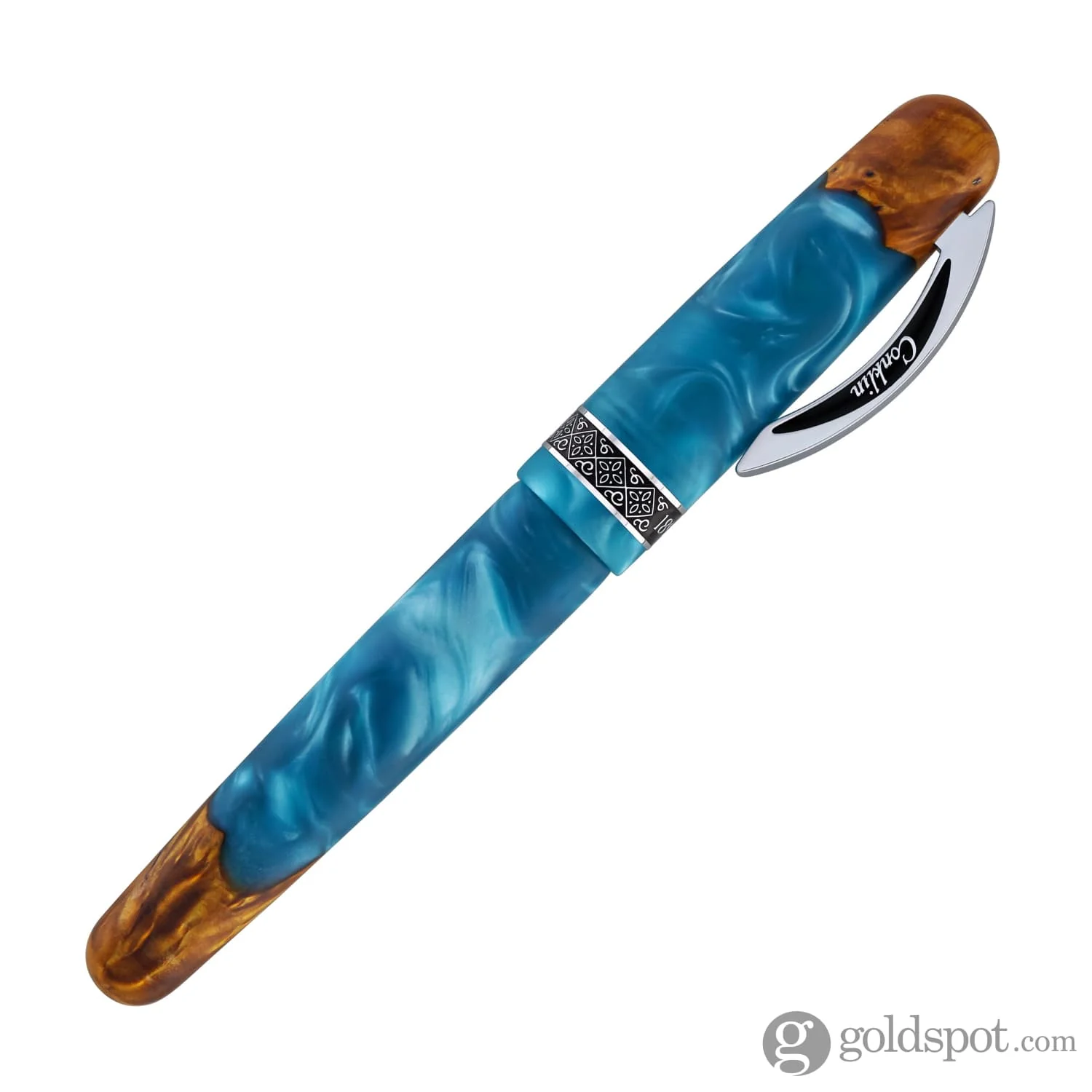 Conklin 1898 Spectra Fusion Fountain Pen in Blue with Chrome Trim - Limited Edition - Image 7