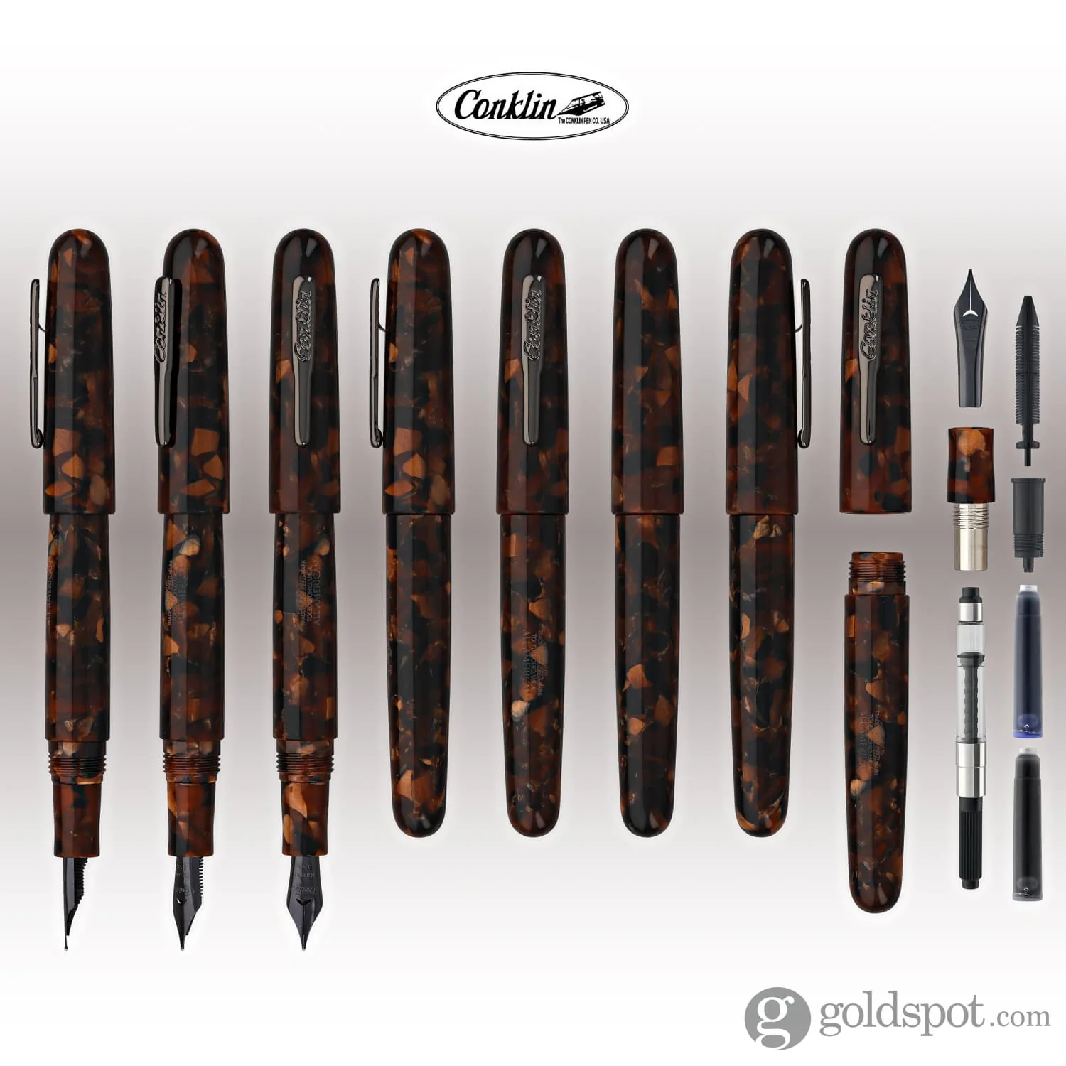 Conklin All American Fountain Pen in Brownstone - Image 8