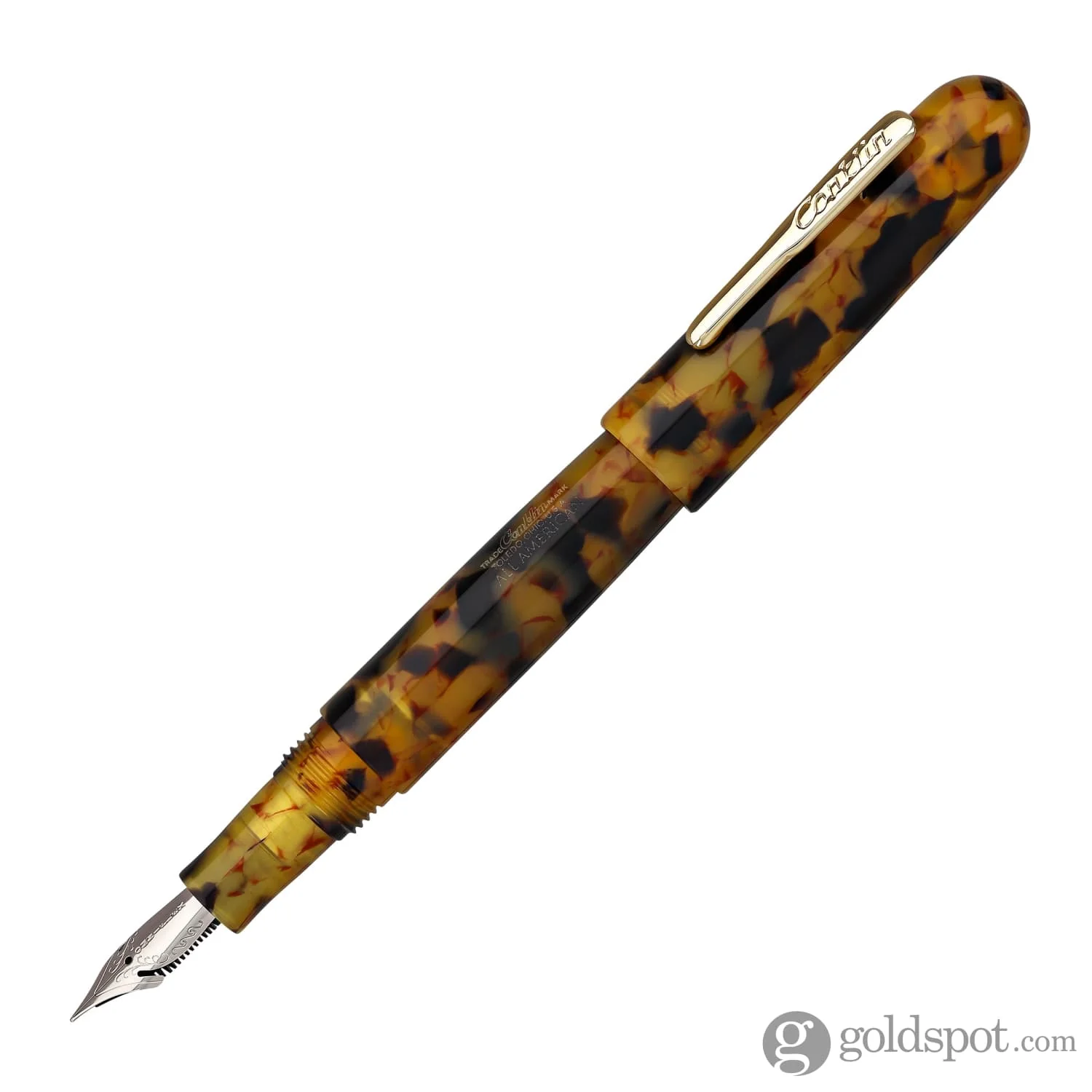 Conklin All American Fountain Pen in Tortoiseshell - Image 2
