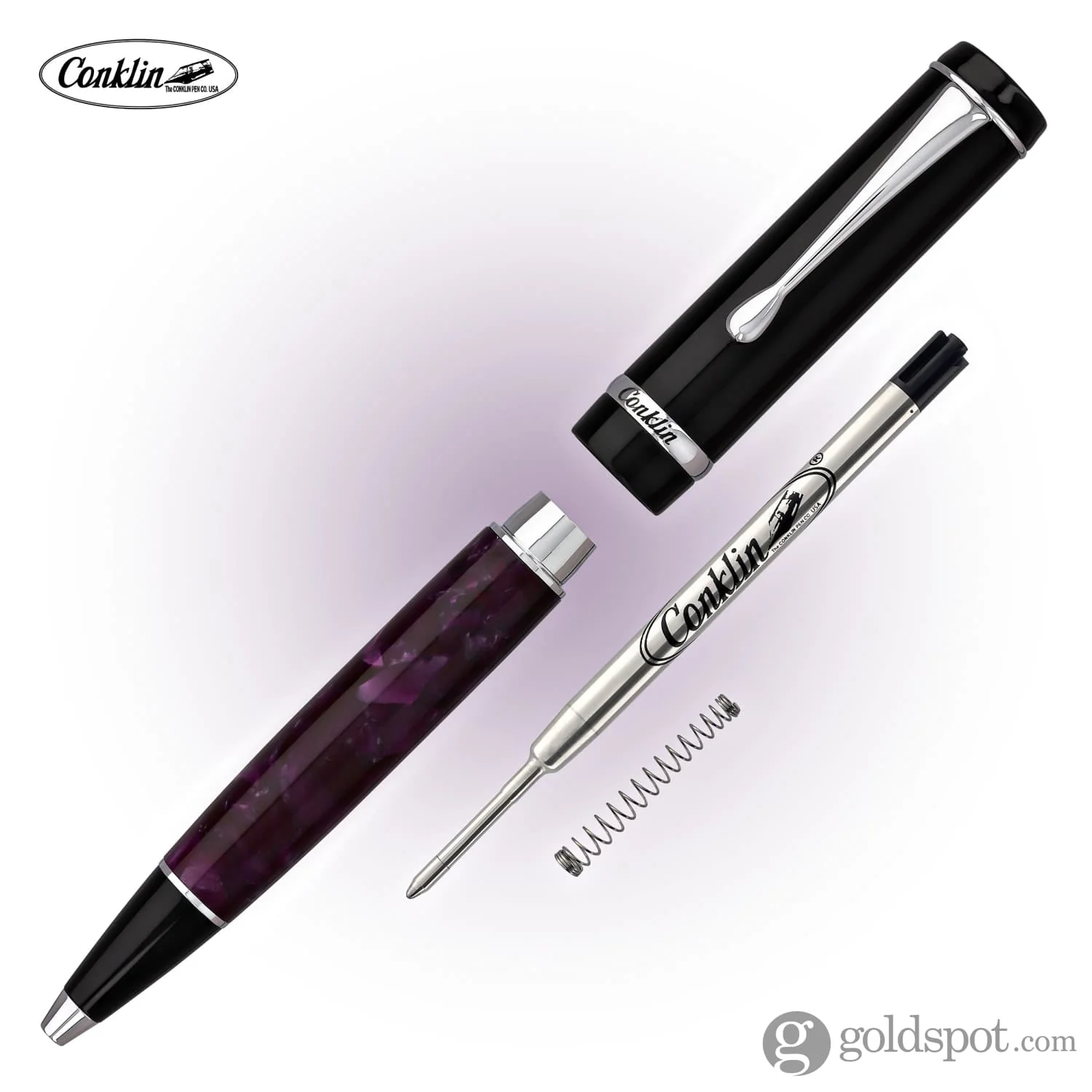 Conklin Duragraph Ballpoint Pen in Purple Nights - Image 6