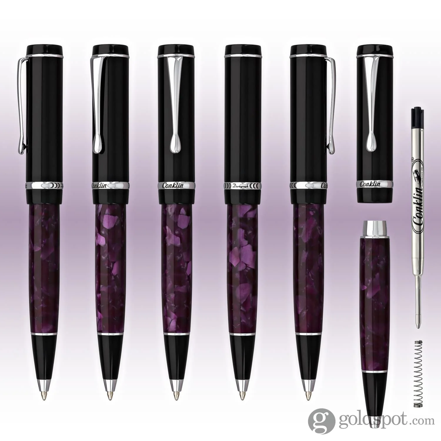 Conklin Duragraph Ballpoint Pen in Purple Nights - Image 7