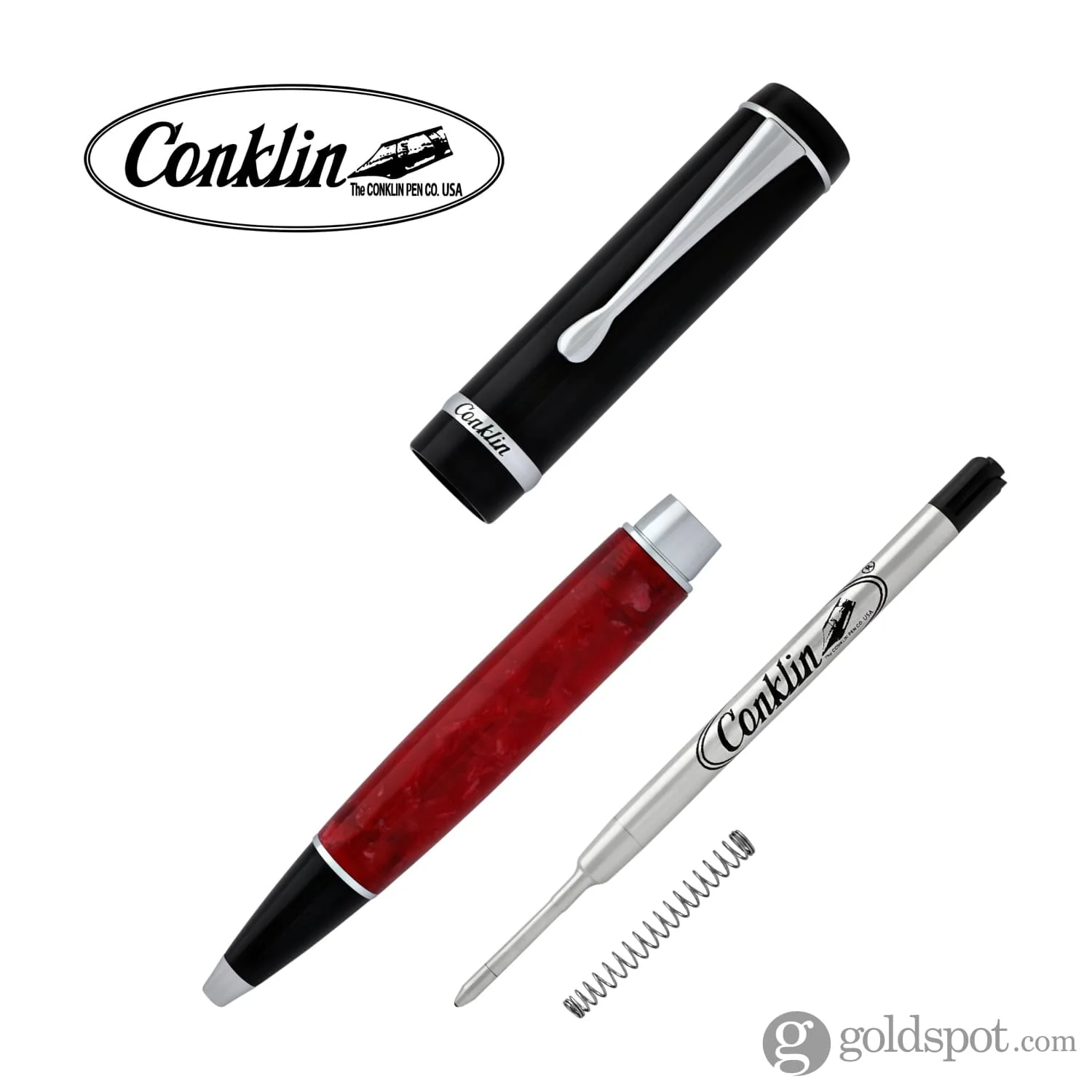 Conklin Duragraph Ballpoint Pen in Red Nights - Image 6