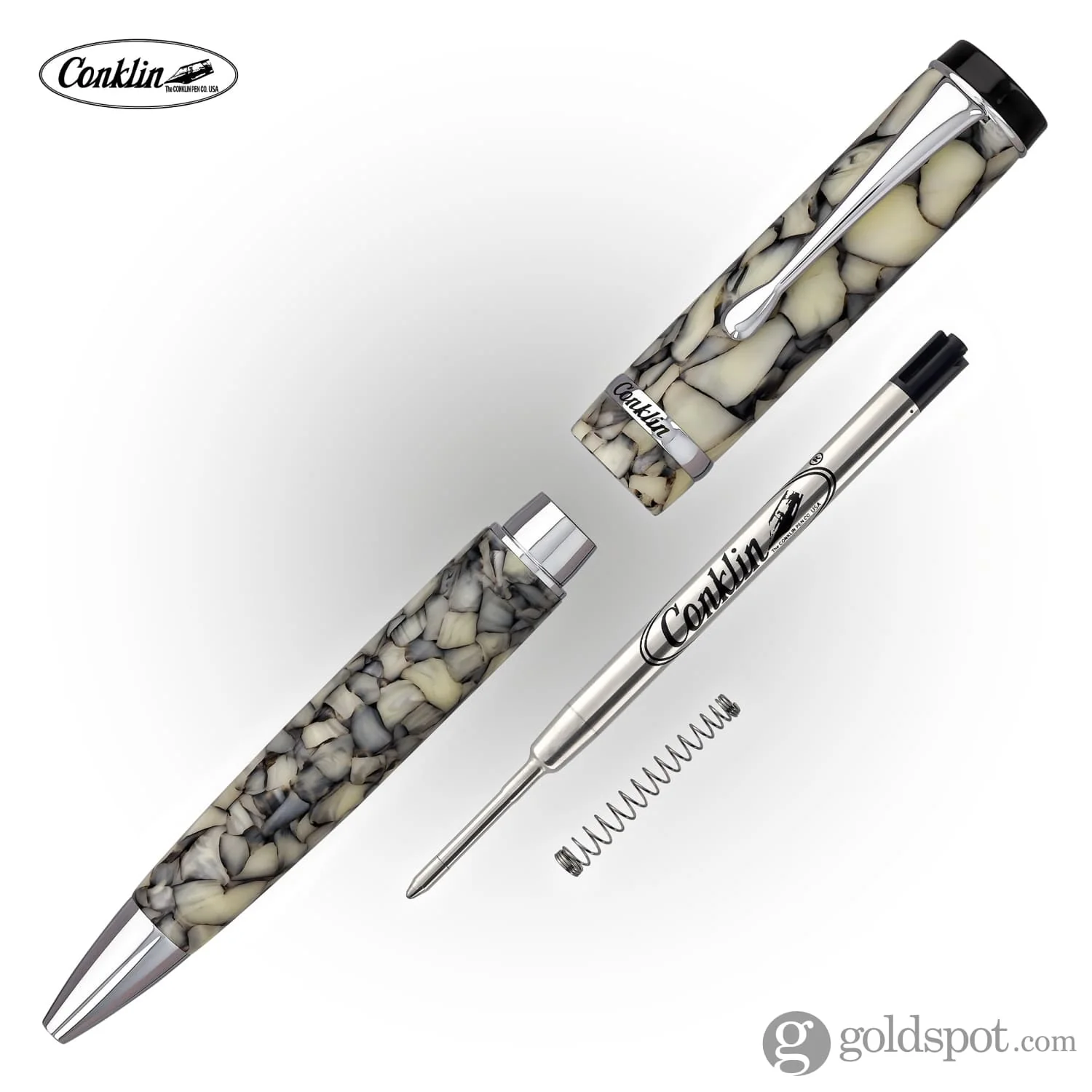 Conklin Duragraph Ballpoint Pen in Cracked Ice - Image 6