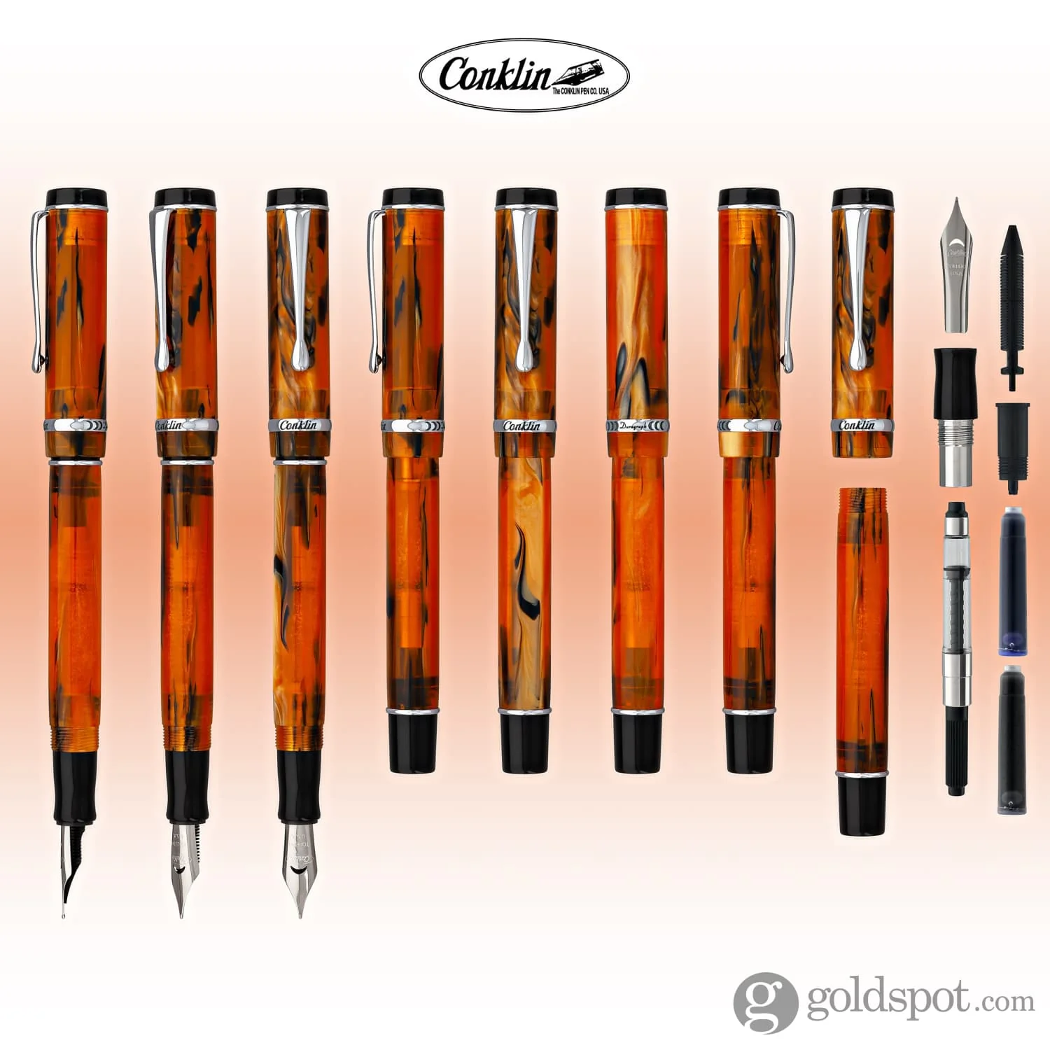 Conklin Duragraph Fountain Pen in Amber - Image 8