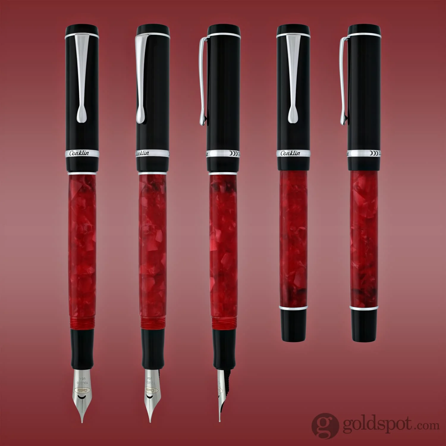 Conklin Duragraph Fountain Pen in Red Nights - Image 4