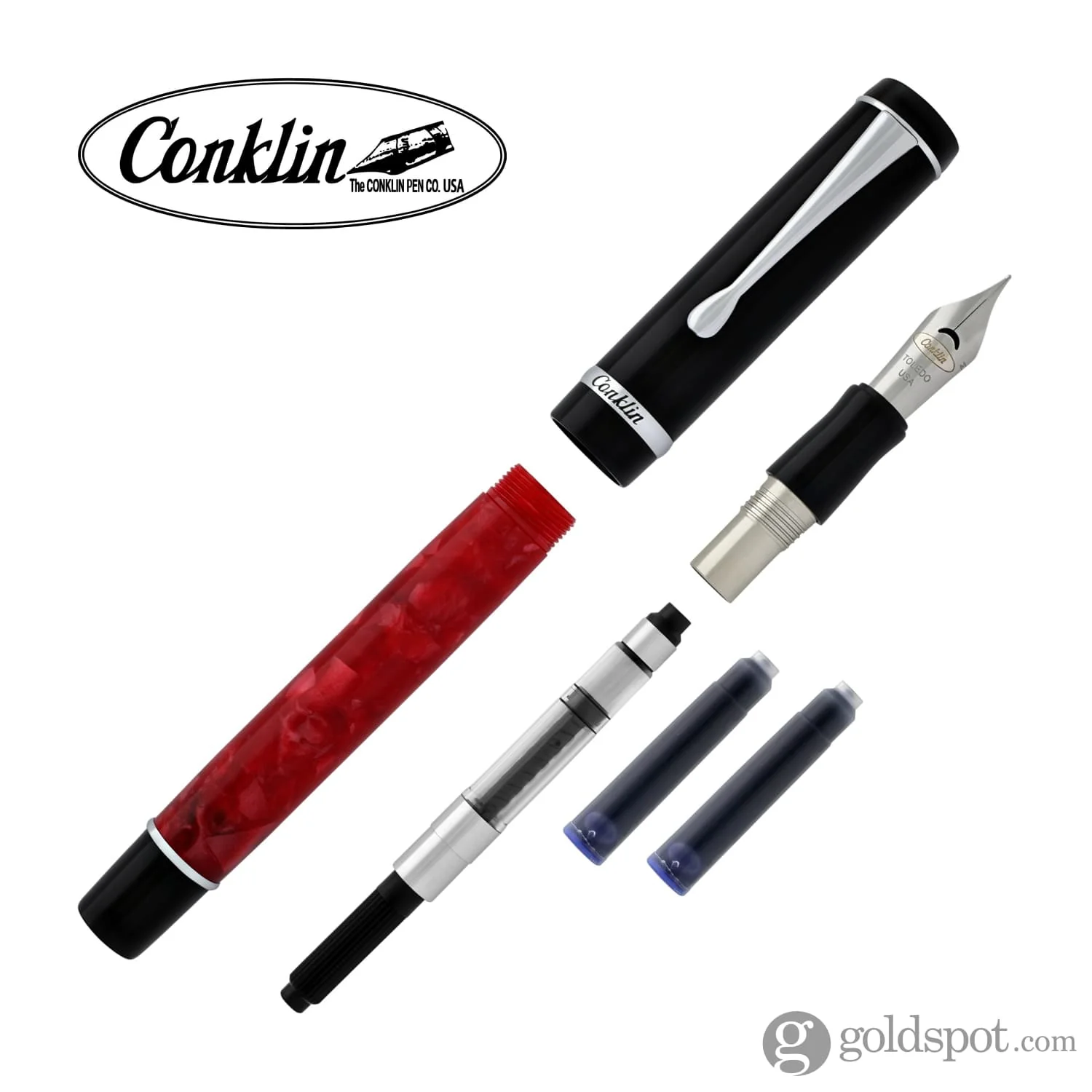 Conklin Duragraph Fountain Pen in Red Nights - Image 5