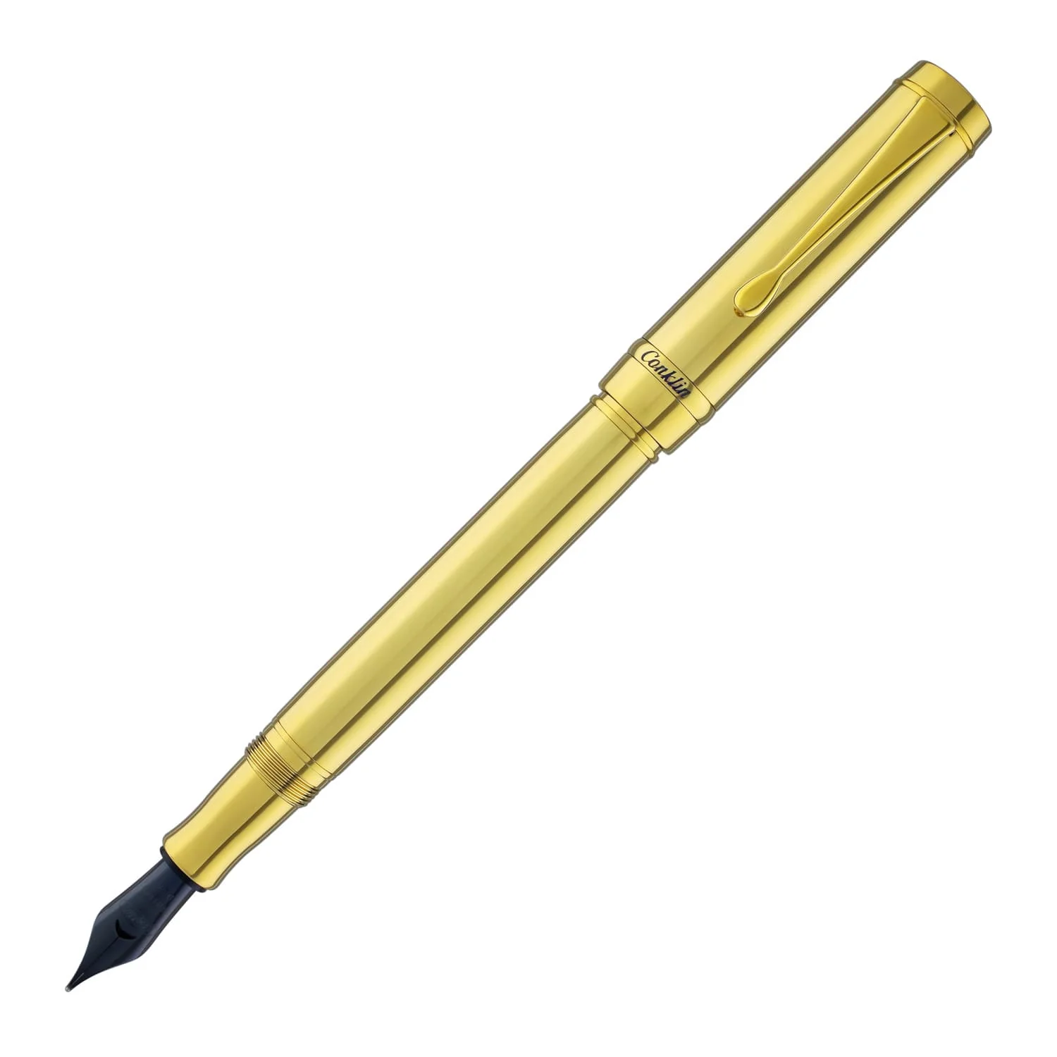 Conklin Duragraph Metal Fountain Pen in Gold