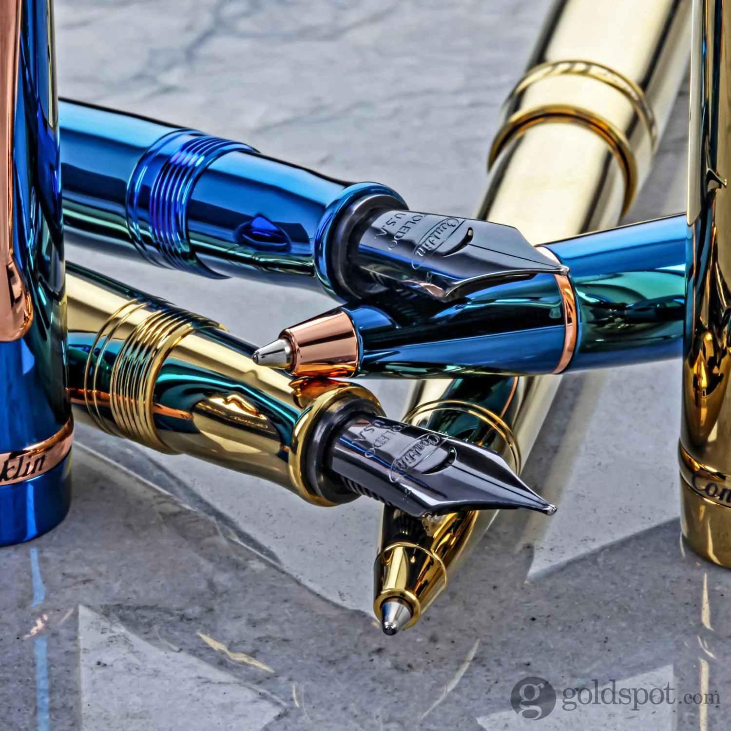 Conklin Duragraph Metal Fountain Pen in Gold - Image 10